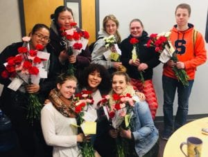 Medical Assisting students deliver flowers