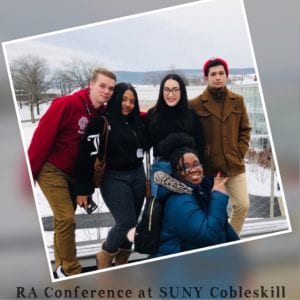 SUNY Broome's Office of Housing and Residential Life had several members of their resident assistant staff attend SUNY Cobleksill’s first annual Resident Assistant Conference on Feb. 10, 2018.