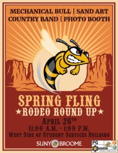 Flyer for 2018 Spring Fling Rodeo Roundup