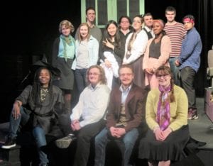 Pictured is the full cast of SHORT & SWEET, Mini Plays about on Family, Friends & Love 
