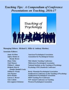 The cover of Teaching Tips:  A Compendium of Conference Presentations on Teaching
