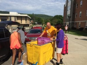 Volunteers on Move-In Day