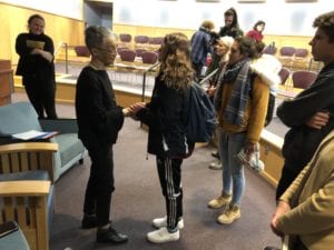 Betty Soskin Reid meets with SUNY Broome students