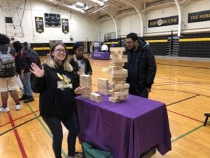 The Baldwin Gym celebration featured games, food, giveaways and prizes.