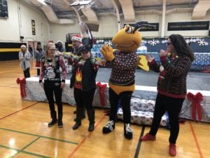 The Ugly Sweater Contest during the 2018 Giving of the Toys