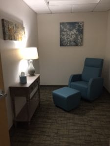 One of SUNY Broome's campus lactation rooms