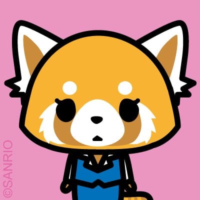 An image of the Sanrio character Aggretsuko from the character's Twitter page.