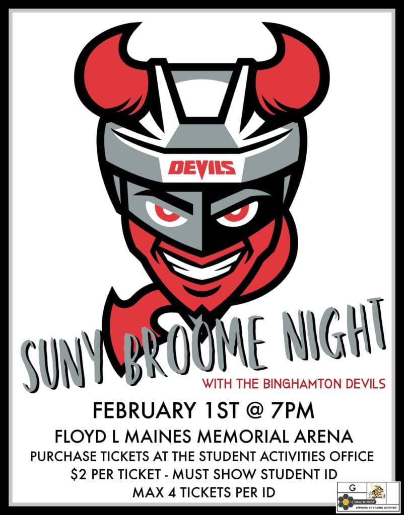 SUNY Broome Night at the Binghamton Devils
