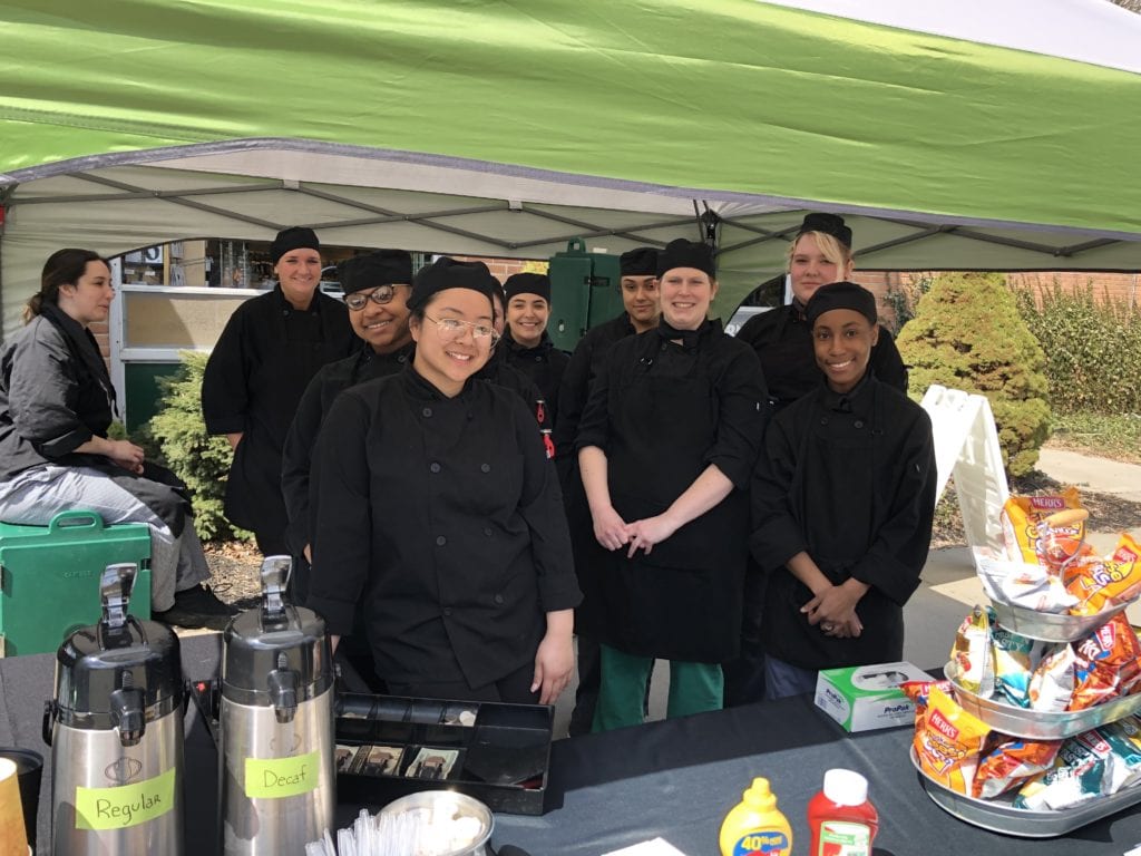 The Hospitality Club serves up lunch during Convocation Day 2019