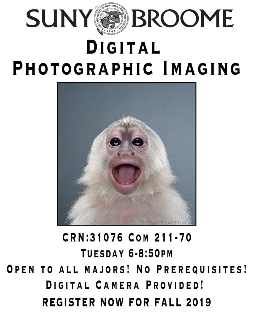 Flyer for a Fall 2019 course in digital photo imaging