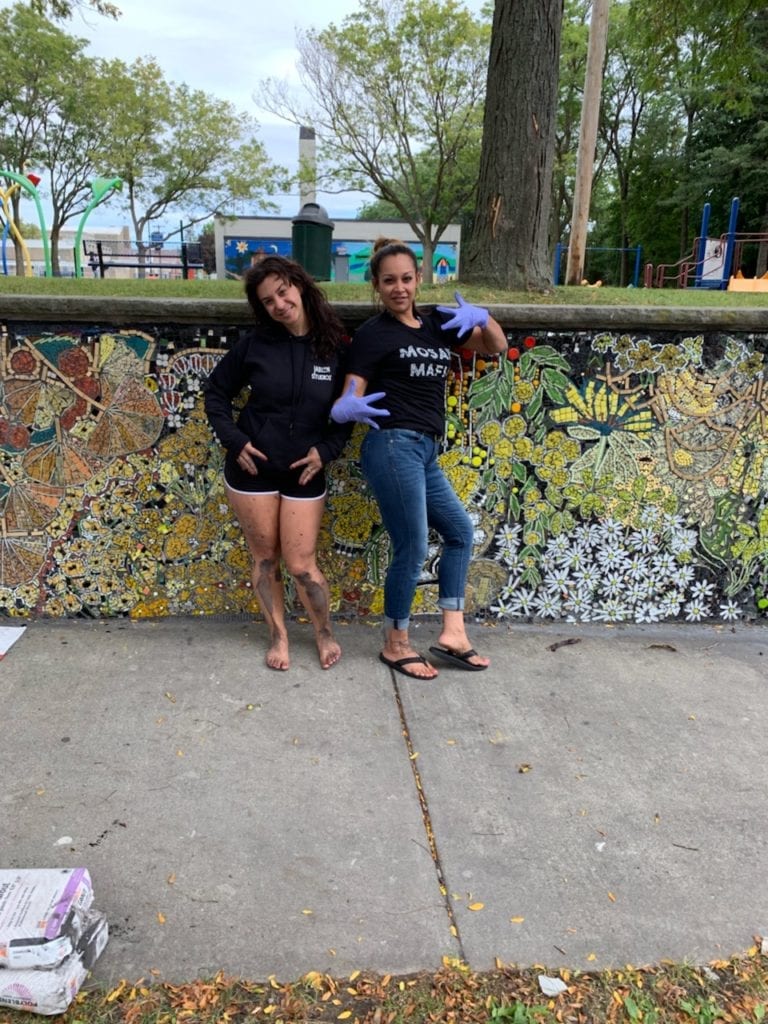 Milagros Gonzalez interns on a project for the Mosaic Mafia