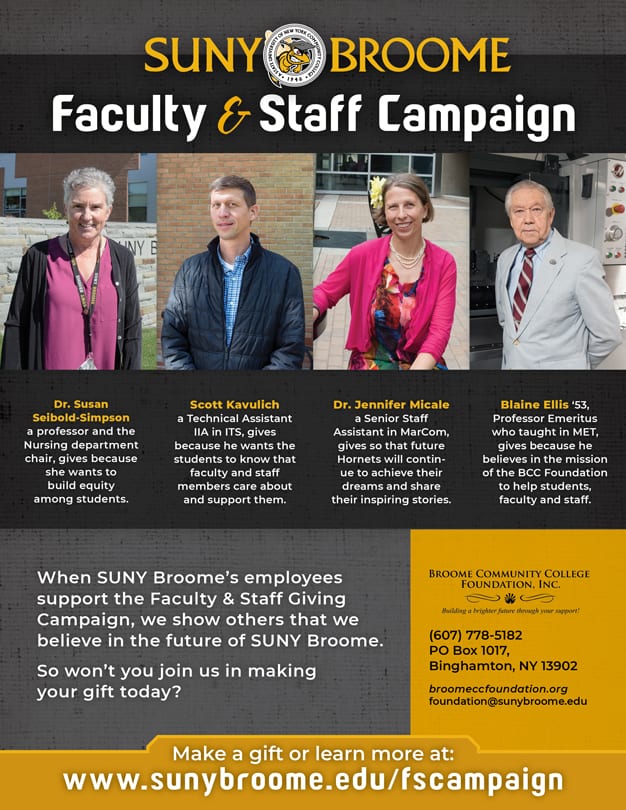 Flyer for Faculty and Staff campaign kickoff