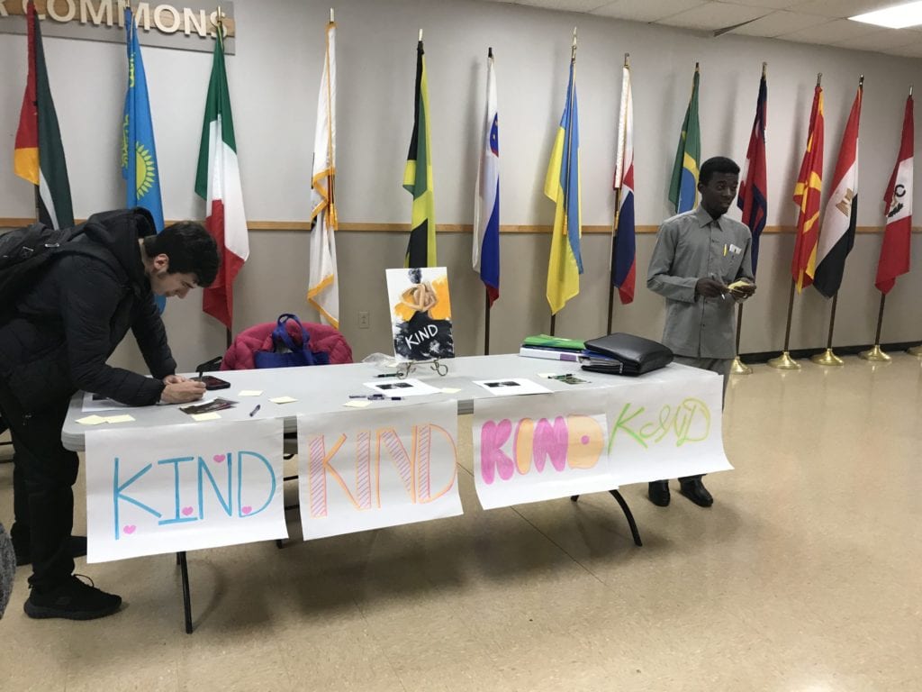The KIND club met their challenge on Oct. 28, 2019, and received more than 50 submissions from students on acts of kindness received or given!