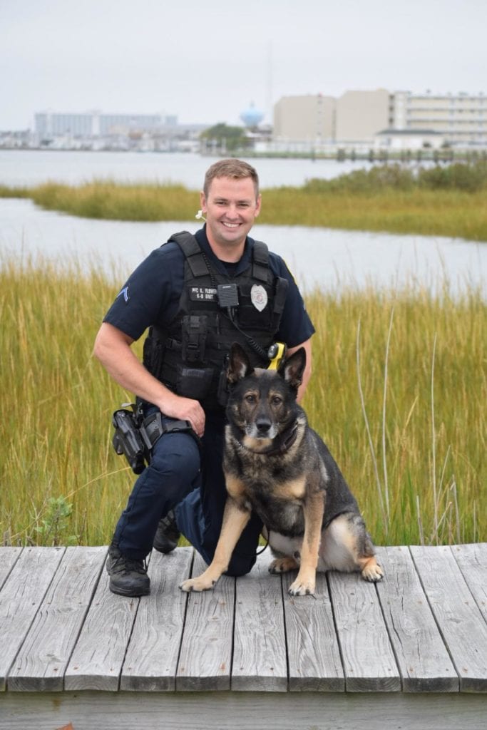 PFC Kevin Flower and K-9 Uno