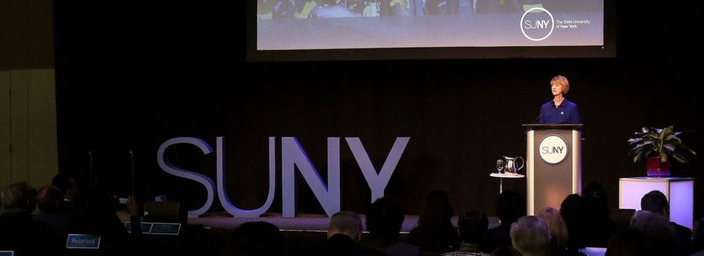 SUNY Chancellor Kristina M. Johnson gives the 2019 State of the University System address