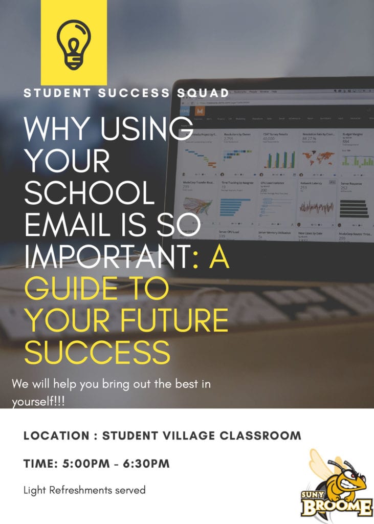 student email information poster