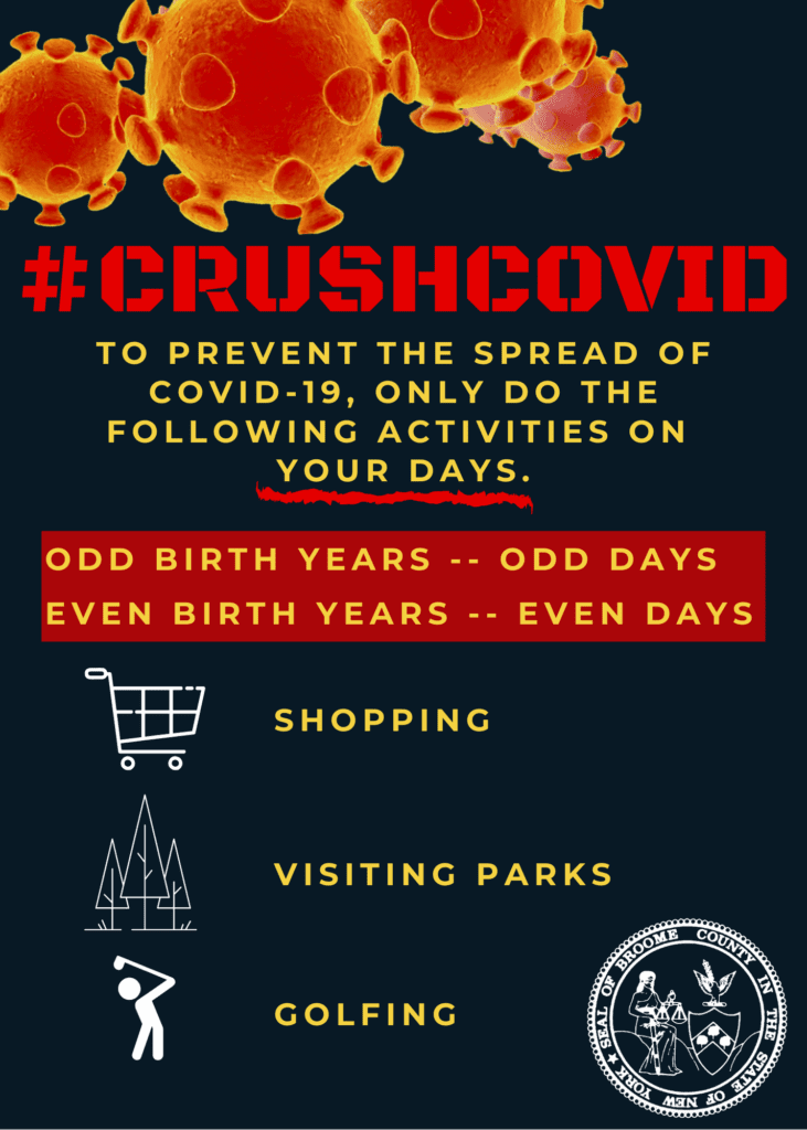 a new initiative #CrushCOVID to further limit the density of people in heavily frequented locations and save lives