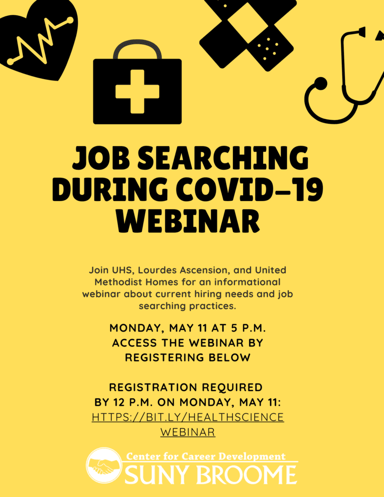 Job Searching during Covid-19 _ Health Science webinar