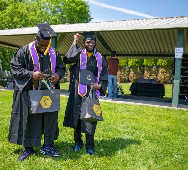 SUNY Broome 2022 Graduates in full regalia