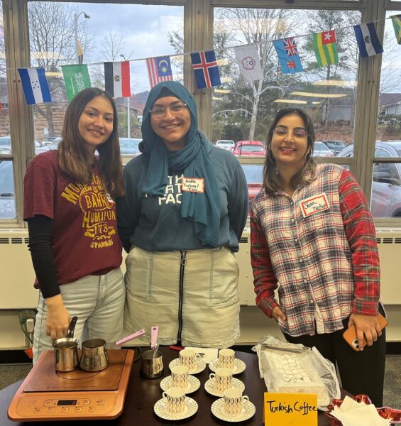 Students from the International Student Organization hosted an International Coffee hour