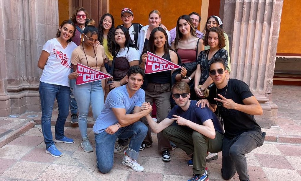 seven students and three faculty from SUNY Broome Community College traveled to Querétaro, Mexico to meet with students and faculty from la Universidad de Celaya in Mexico