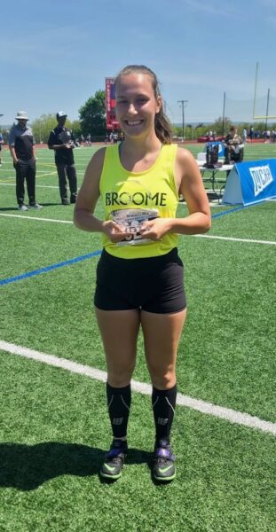 Megan Carden received the 2023 NJCAA Division III Women's Field Athlete of the Year for the East Region after the NJCAA's Track & Field Championships held May 11th-13th in Utica.