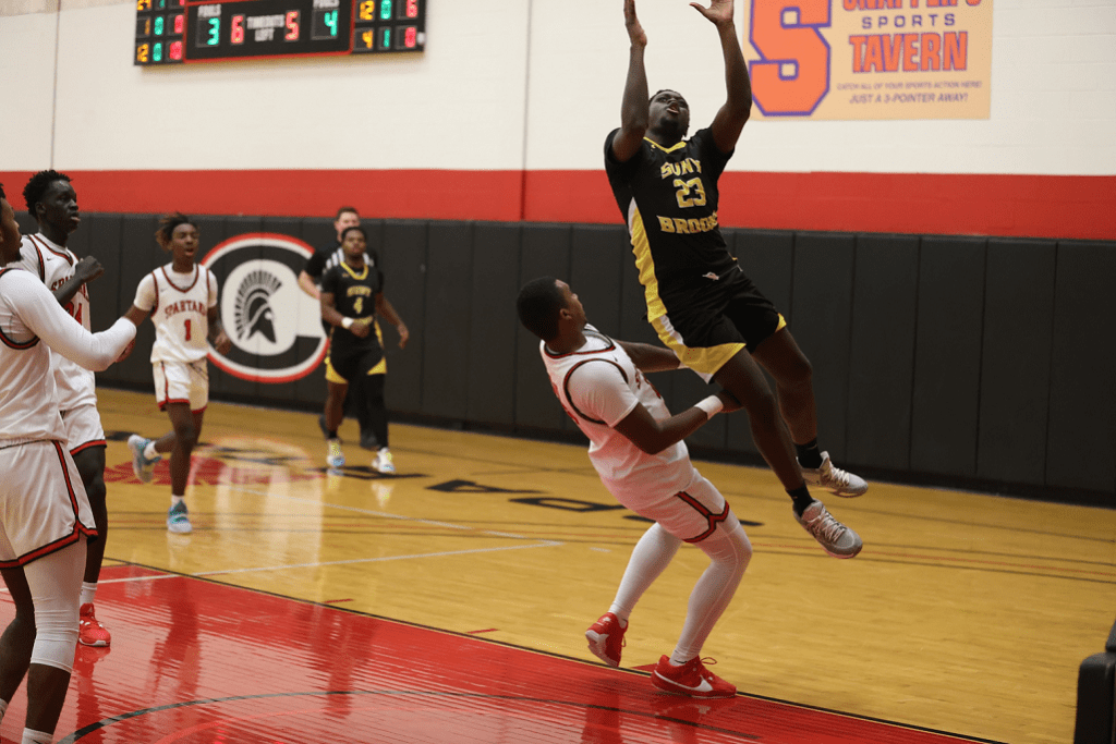 Hornets of SUNY Broome were defeated 80-56 by the Panthers of Tompkins Cortland. Ibrahima Sow provided quality minutes off the bench and also tallied 13 points, adding six rebounds, and two steals.
