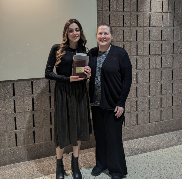 Anesa Galesic was awarded the 2024 Binghamton American Chemical Society Award for Outstanding Undergraduate Chemistry Major on April 17th, 2024 at the 83rd Annual Award Ceremony held in the Smart Energy Building at Binghamton University.