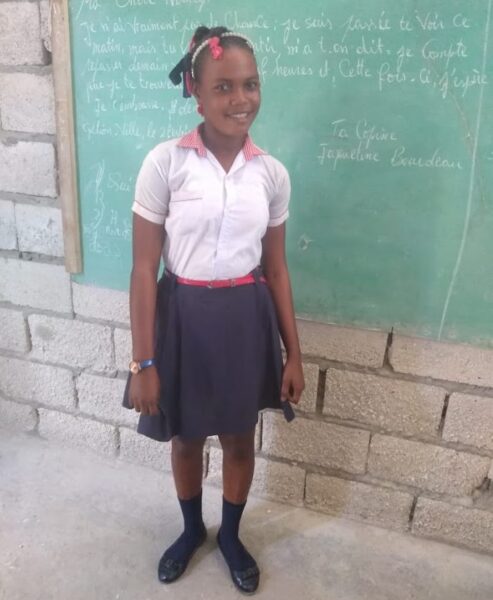 Health for Haiti female student