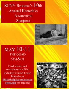 Homeless Awareness Sleepout @ Student Center Quad