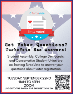 TurboVote Presentation - Learn how to vote! @ Zoom Meeting
