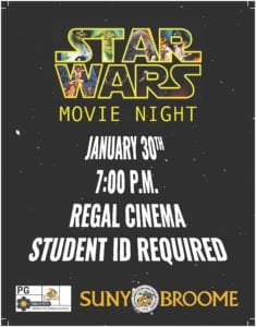See Star Wars at 7 p.m. Jan. 30 for free with your student ID