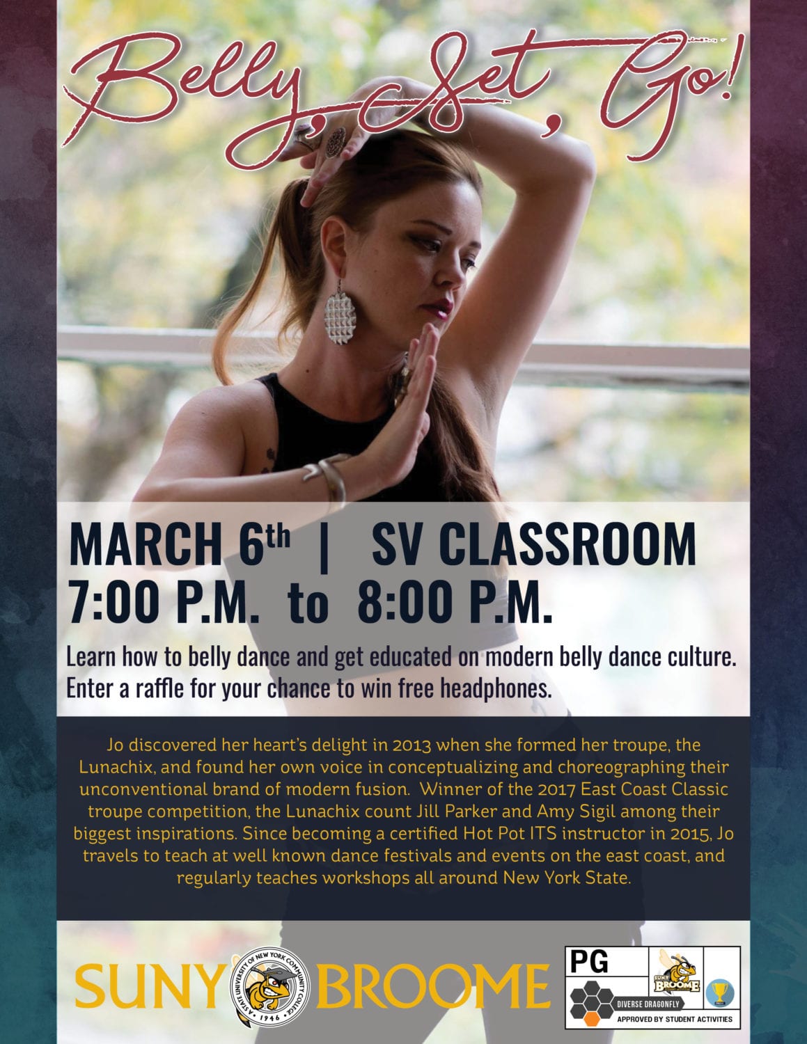 Learn how to bellydance on March 6