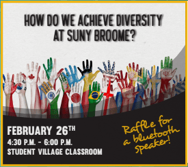 Feb. 26 Public Deliberation: How Do We Achieve Diversity at SUNY Broome?