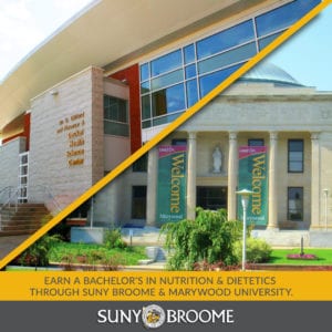 Start at SUNY Broome and earn your degree in Nutrition at Marywood