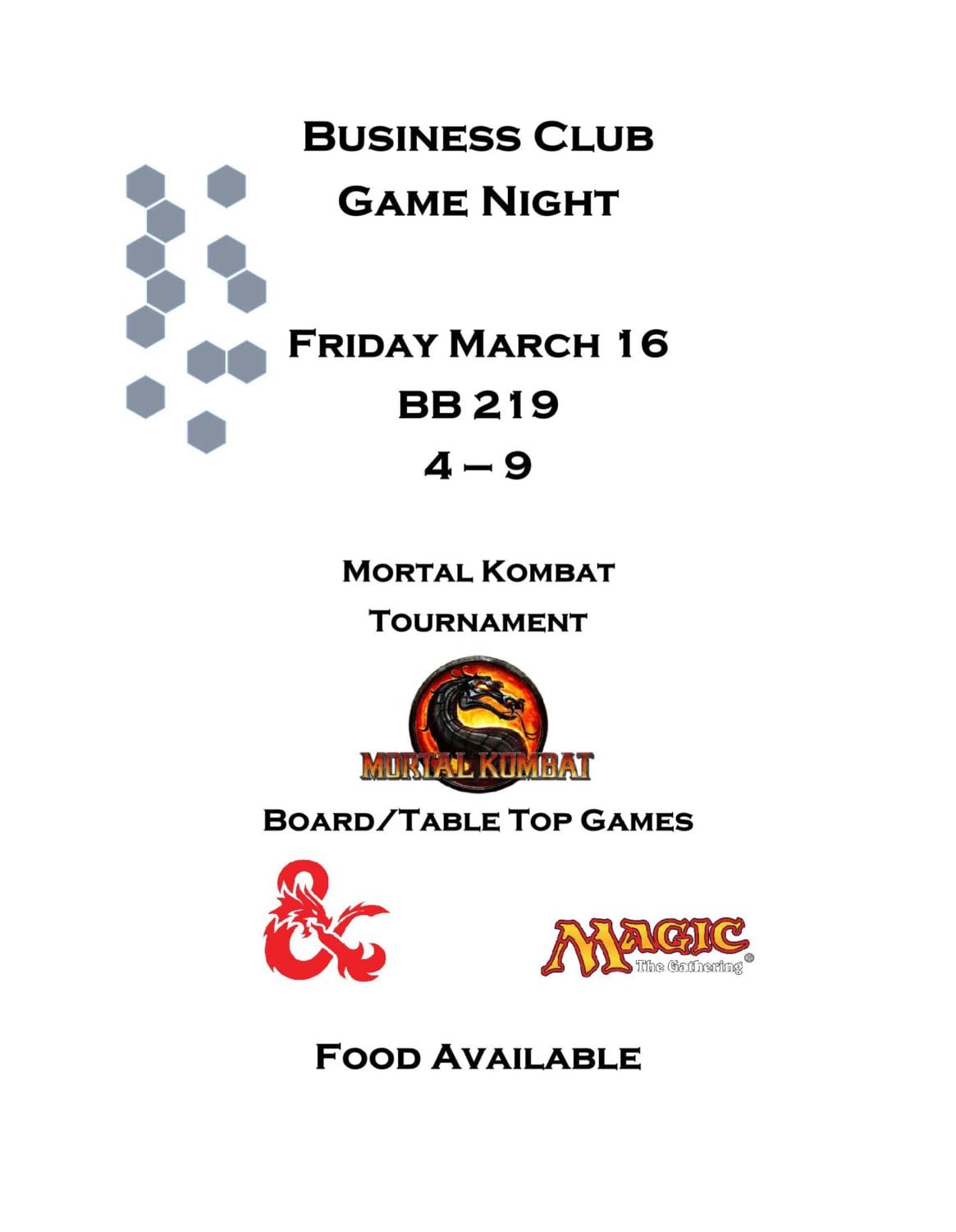 Game on: Business Club Game Night on March 16