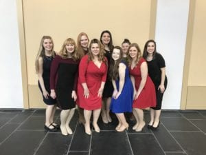 Nine voice students from the Music Program, accompanied by Music Coordinator Brenda Dawe and Professor Peter Sicilian, traveled to West Chester University from March 9 to 11, 2018, for the Eastern Division Conference and Auditions of the National Association of Teachers of Singing.