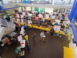 The scene at  the 16th annual Southern Tier Scholastic Science Fair 