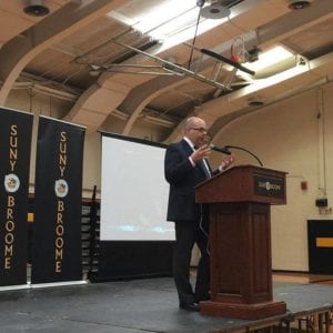 Dr. Christopher Chabris gives the 2018 Convocation Day lecture