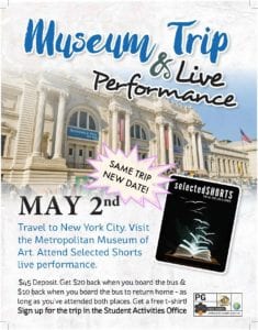 May 2 trip to NYC