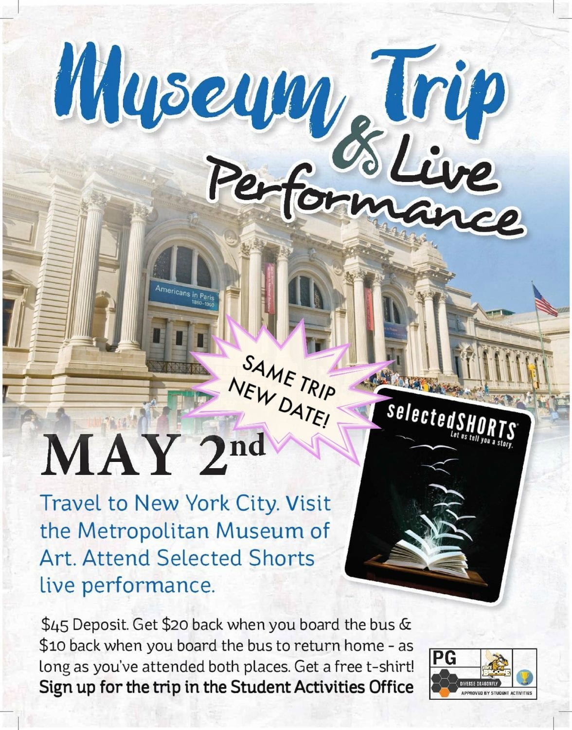 NYC Museum Trip & Live Performance on May 2