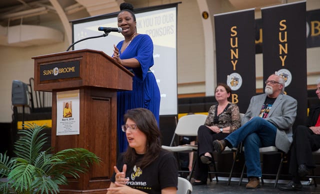 Empowering survivors to speak out and heal: #MeToo founder speaks at SUNY Broome