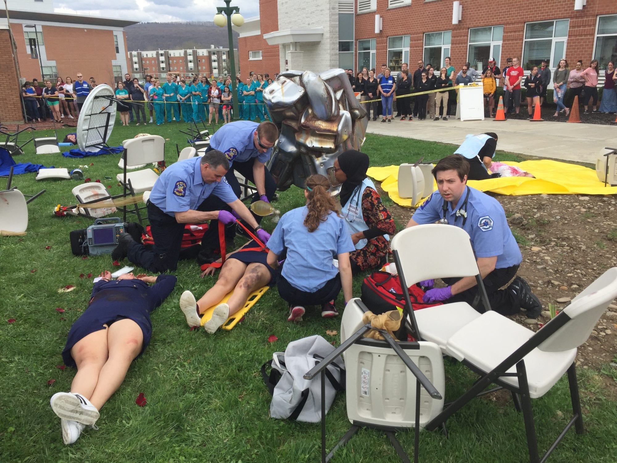 From Mock Wedding to Mock Disaster: 2018 drill puts student skills to the ultimate test
