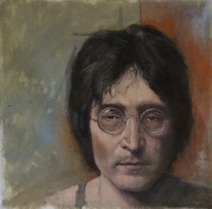 Professor David Zeggert's oil portrait of John Lennon 