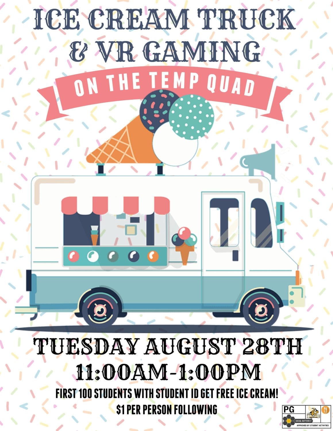 Virtual Reality Gaming with Ice Cream Truck on Aug. 28