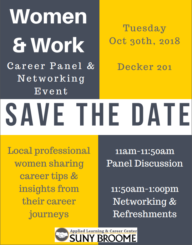 Save the Date: Women and Work Career Panel & Networking Event