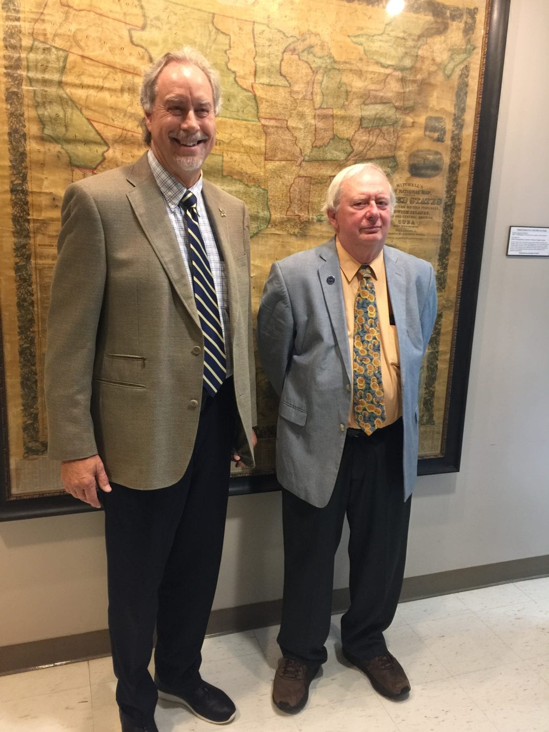 A glimpse of the past: SUNY Broome honors professor for donation of historic map