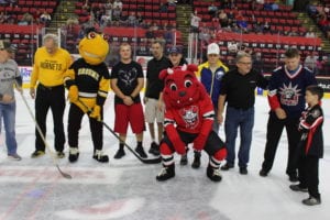 A team shot at SUNY Broome Night at the Binghamton Devils
