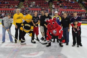 A team shot at SUNY Broome Night at the Binghamton Devils