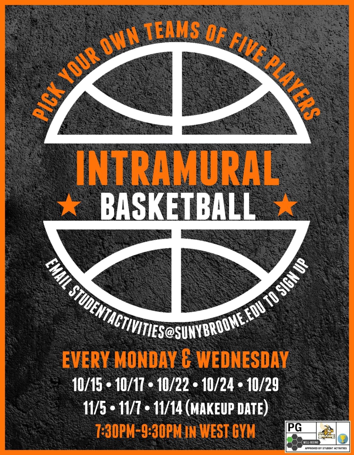 Shoot hoops: Intramural Basketball Signups